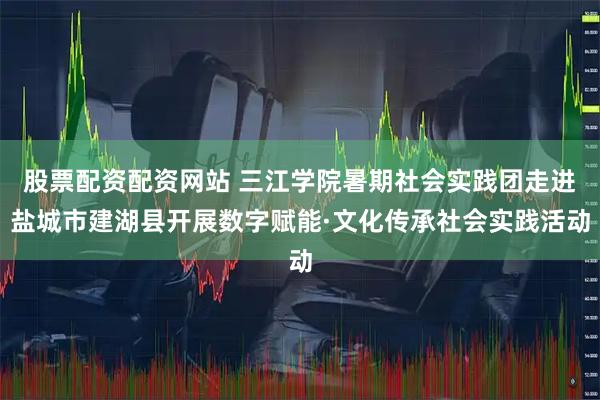 股票配资配资网站 三江学院暑期社会实践团走进盐城市建湖县开展数字赋能·文化传承社会实践活动