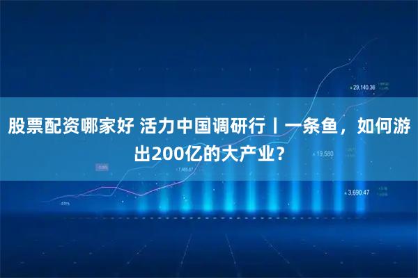 股票配资哪家好 活力中国调研行丨一条鱼，如何游出200亿的大产业？